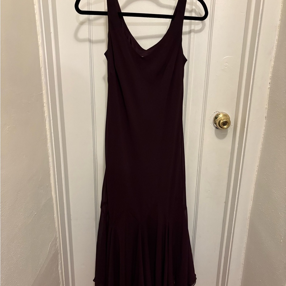 Vintage Burgundy Sleeveless Dress